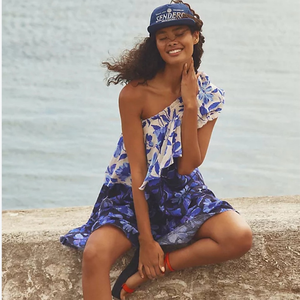 Anthropologie Easy One Shoulder Dress
